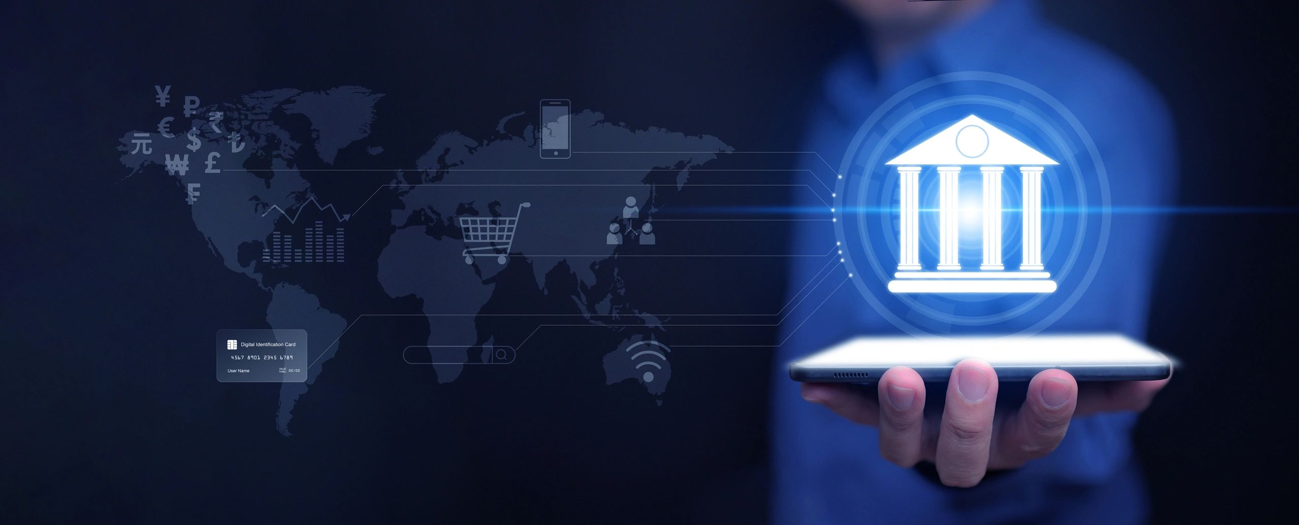 Online digital banking technology