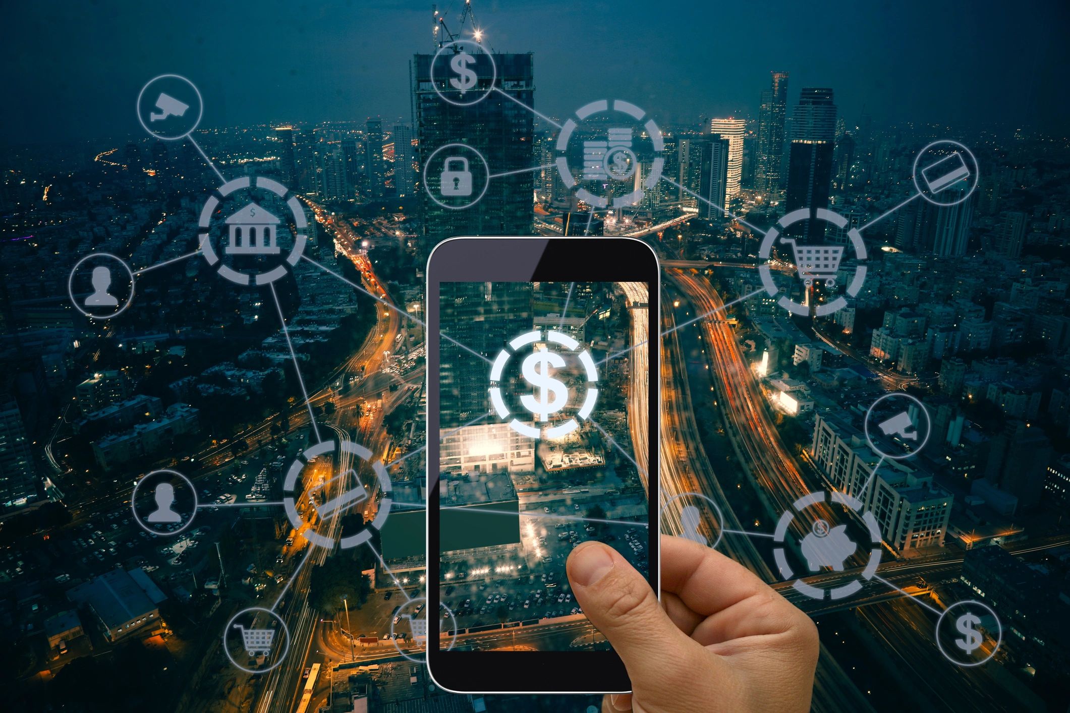 Mobile banking technology in use